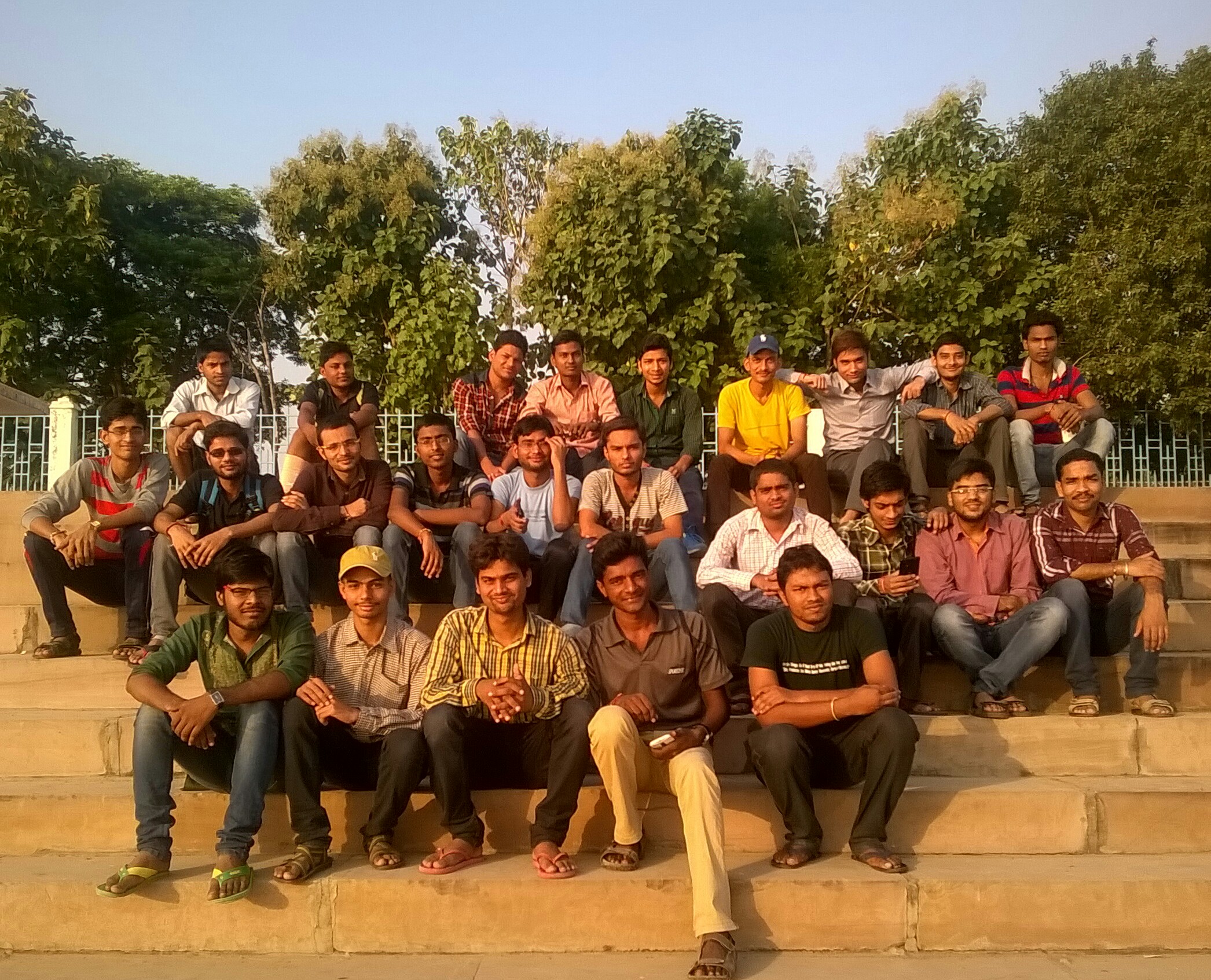 At a gathering organized at Sant Ravidas Ghat, Varanasi during graduation days at BHU.